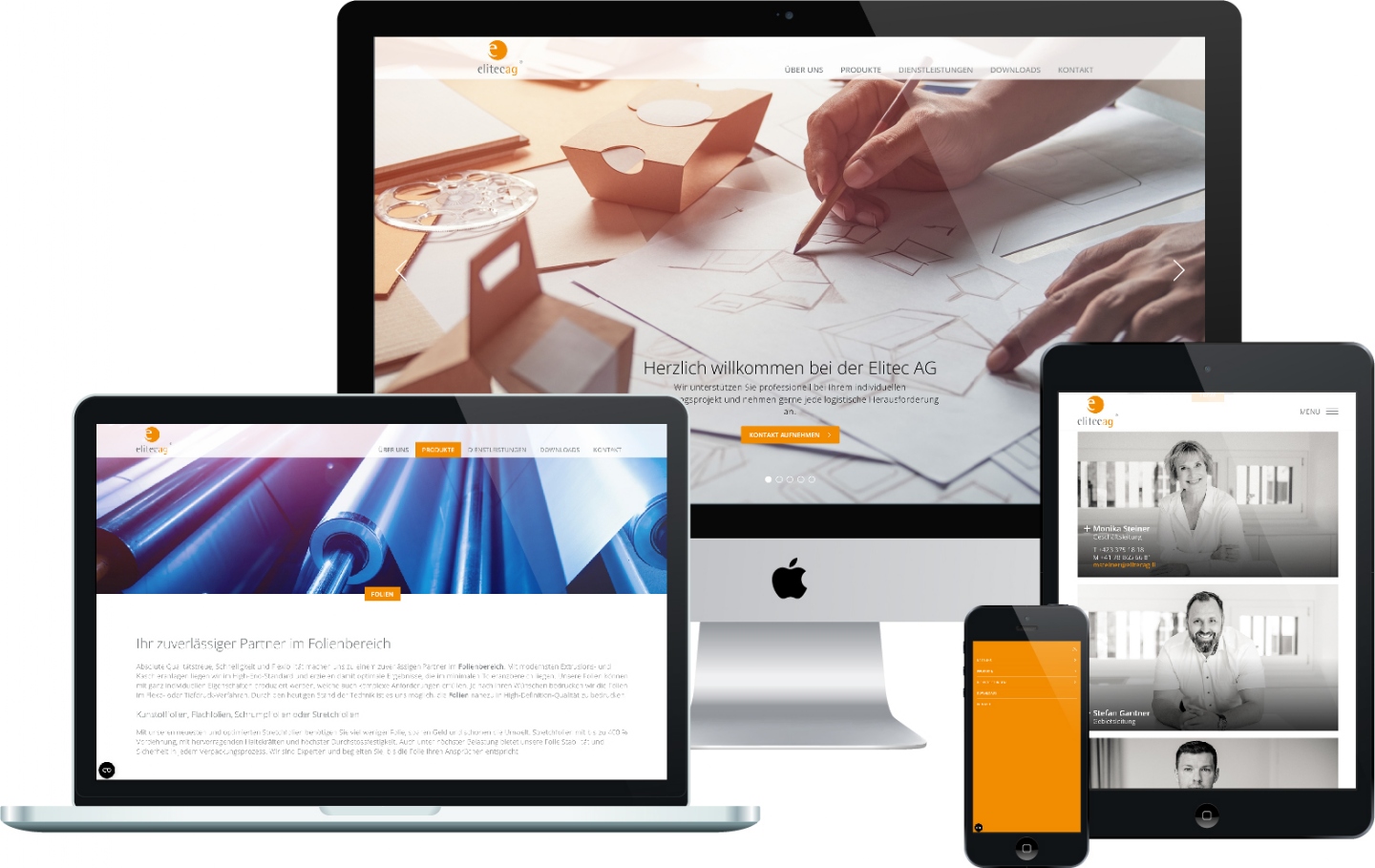 elitec ag - Responsive Website, CMS
